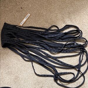 SKIMS Onyx Strappy Skirt